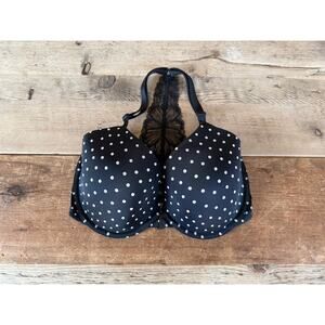 Victoria's Secret Black Dot 32DDD Sexy Tee Demi Front Close Bra VS